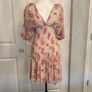 Timo Weiland Multicolor Floral Midi Dress NEW w/ TAGS